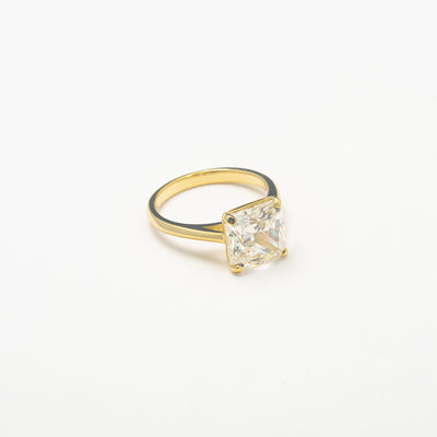Gold Single Stone Ring - BERNA PECI JEWELRY