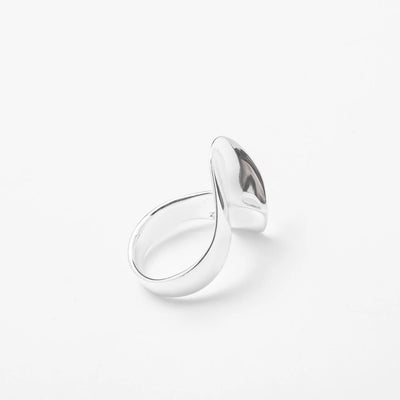 Chrome Beach Wave Ring - BERNA PECI JEWELRY