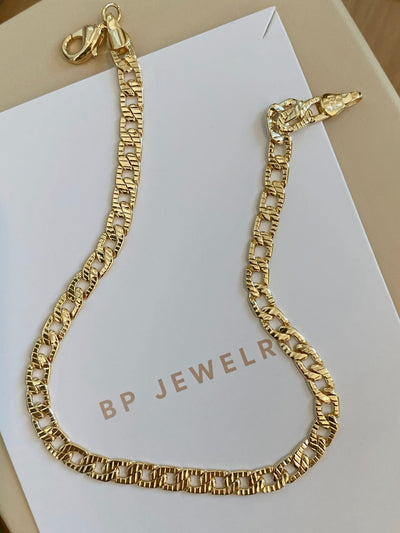 Gold Essential Rope Anklet - BERNA PECI JEWELRY