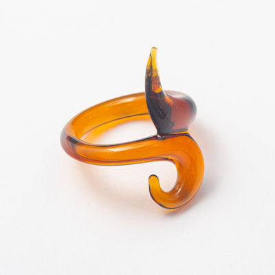 Brown Swirl Cuff Ring - BERNA PECI JEWELRY